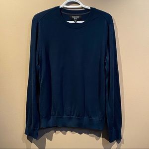Banana Republic Italian Merino Wool Crewneck Blue